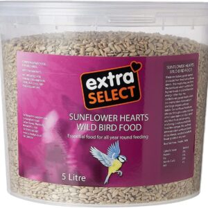 Extra Select Sunflower Hearts Wild Bird Food Tub, 5 Litre