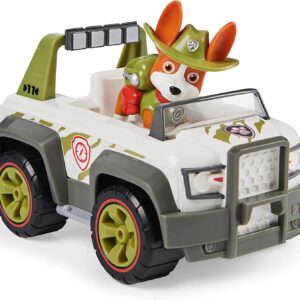 PAW Patrol Tracker’s Jungle Cruiser Vehicle with Collectible Figure, for Kids Aged 3 and Up