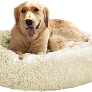 Mirkoo Fluffy Dog Bed Ultra Soft Washable Dog and Cat Cushion Bed Comfy Dog